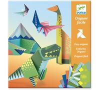 Kit Origami Dinosaures-Enfants de 6 à 10 Ans-Activité Créative Pliage Papier Facile-Développe la Motricité Fine-24 Feuilles Colorées,1 Guide Étape par Étape-8 Designs