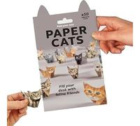 Kit origami en papier à faire soi-même, 50 feuilles de papier origami à plier figurines de chat mignons, animaux imprimés en 3D amusants, activités créatives pour adultes et enfants (chat)