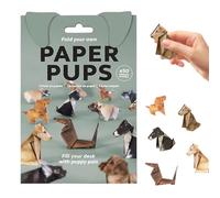 Kit origami en papier pour chat, 50pcs Kit origami en papier à faire soi même, 3D Chat Orig-ami Pa-pier Artisanat Ensemble, K-it d'animaux orig-ami, Pa-pier Orig-ami Ch-ats Ensemble, K-it de bricolage