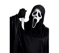 Kit original Ghost Face Scream Slayer avec masque à capuche, gants, couteau pour Halloween, film d'horreur