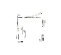 Kit oscillo-battant complet galicube 1v à crémone nefer midi - compas court 402 à 750 mm - noir 9005 - 1330aa_37