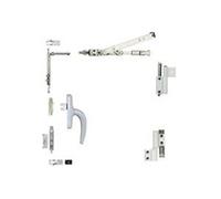 Kit oscillo-battant Galicube 1 V à crémone Nefer midi - compas moyen 562 à 1200 mm - Noir 9005 - 1330BA-37