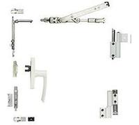 Kit oscillo-battant Galicube 1 V FAPIM à crémone Gea - compas court 402 à 750 mm - argenté - 1330AF-G6 G