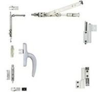 Kit oscillo-battant Galicube 1 V FAPIM à crémone Nefer midi - compas moyen 562 à 1200 mm - Gris 9006 - 1330BA_G5