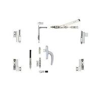 Kit oscillo-battant Galicube 2 V FAPIM à crémone Nefer midi - Compas moyen 562 à 1200 mm - Blanc 9010 - 1331GA-32