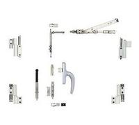 Kit oscillo-battant Galicube 2 V FAPIM à crémone Nefer midi - Compas moyen 562 à 1200 mm - Blanc 9010 - 1331GA_32