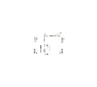 Kit Oscillo-battant Galicube 2V à crémone Nefer midi - compas moyen 402 à 750 mm - blanc 9010 - 1331FF-32