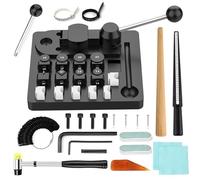 Kit Outil De Pliage De Bagues Pour La Fabrication De Bijoux,Machine à Cintrer Les Bagues,Kit De Fabrication De Bijoux Avec Matrices En Nylon,Meurt 12/14/16/18/20/22mm,Marteau & Outils De Polissage