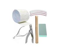 kit outils 29 en 1 couteau pince guillotine limes buffer coton et pousse cuticule pour faux ongles