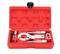 Kit Outils Calage Poulie Vilebrequin, Outils de Blocage Moteur 1.9/2.0 CDTI, Acier Carbone - Durable, Étui de Rangement, Pour Entretien Moteur GM
