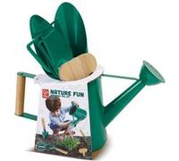 Hape Set Jardinage Enfant - Arrosoir, Truelle, Râteau, Pelle Inclus - Adapté aux Enfants de 4 ans et plus - Loisirs Créatifs Cadeau Manuel Jeux Enfant Jardin - Apprendre à Faire Pousser des Plantes