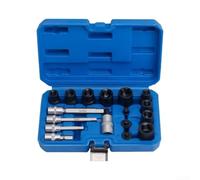 Kit Outils Frein 17PCS Adaptateur Douille Étrier Acier Chrome Vanadium pour Piston Repousse Disque pour voiture Européenne