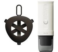 Kit Nano Machine à Expresso Electrique Portable + Support Portable - Blanc Perle - Camping, Voyage