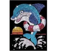 Kit paillettes art sequin junior : jack le dauphin sequin art G