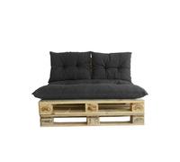 Kit palette classic - Matelas ardoise + 2 coussins dossier - JARDIN PRIVE