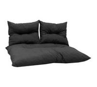 Kit palette classic Matelas ardoise 2 coussins dossier JARDIN PRIVE Ardoise G