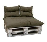 Kit palette classic Matelas taupe 2 coussins dossier JARDIN PRIVE Gris