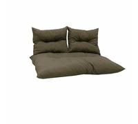 Kit palette classic - taupe - matelas + 2 coussins dossier - JARDIN PRIVE
