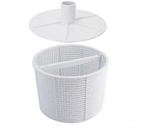 Kit panier écumoire et plaque d'aspiration pour Pentair S15 S20 pour hayward SPX1082CA - Piège à feuilles en plastique haute résistance pour piscines creusées (blanc)