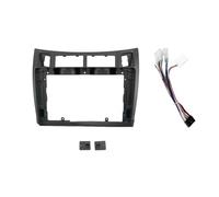 Kit Panneau Radio 9 Pouces Pour Toyota Pour Yaris Pour Vitz 2005 2006 2007 2008 2009-2011 Adaptateur Cadre Voiture Cadre façade stéréo(Ensemble complet (noir))