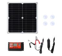 Kit panneau solaire 15 W, double sortie USB CC, contrôleur 100 A, cellules solaires pour voiture, bateau, contrôleur de batterie, orange
