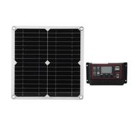 Kit panneau solaire avec contrôleur 100A,Kit panneau solaire DC double USB,Kit panneau solaire cellules solaires,Kit panneau solaire pour batterie voiture bateau,Kit panneau solaire 15W,Kit panneau so