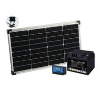 Kit panneau solaire mobile 60 W - REVOLT - Batterie AGM 12 V - Régulateur de charge - Énergie indépendante
