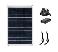 Kit panneau solaire monocristallin 20 W et pompe à eau CC sans balais avec boîtier de batterie (silencieux)