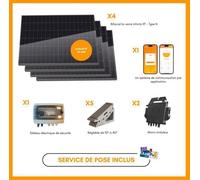 Kit panneaux solaires au sol - Dmegc - 4 modules de 500Wc (+ pose incluse)