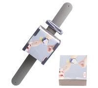 Kit Papier de Permanente Jetable pour Coiffeurs avec Bracelet | PE et Papier, Léger et Respirant, avec Boucle au Poignet, Argenté, pour Salons et Usage Personnel