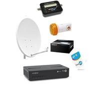 Kit Parabole 60 cm + Strong 7407 FRANSAT + LNB + 20m Cable Coaxial + Satfinder