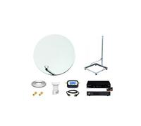 Kit Parabole 75 cm fibre + Support Balcon + LNB single + Décodeur DS81 TNTSAT + Câble HDMI + Pointeur + Câble coax 25m + 2 fiches