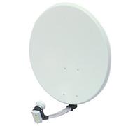 KIT Parabole 80CM Acier + Tete LNB Single