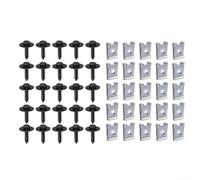 Kit Pare-Boue 50PCS Hexagonales U-Clips Métal Kit Pare-Boue 50PCS
