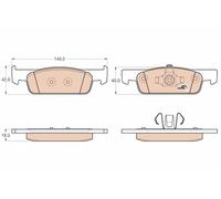 KIT PASTILLES DE FREIN AVANT TRW - DACIA, RENAULT, SMART