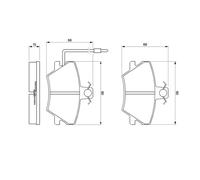 Kit Pastilles De Frein BOSCH 0986424372 Pour Renault Super 5 1985 1,0-30