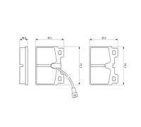 BOSCH 0 986 468 451 Plaquettes de frein