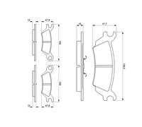 BOSCH Jeu de garnitures de frein, frein à disque 0986468990