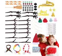 Kit Pâte à Modeler | Kit Créatif Bonhomme de Neige - Jeu Interactif pour Développer la Motricité à la Maison Garçon Fille Coordination Main-Œil
