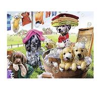 Kit Peinture Diamant par Numéro DIY 5D Chien De Jour De Lessive 40x50cm Broderie diamant Cristal Strass Diamond Painting Point de Croix Toile Arts Craft Pour Maison Salon Chambre Décoration Murale