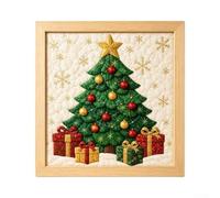 Kit Peinture Tissu Noël 20cm Créatif(Christmas tree) | Créativité illimitée, designs uniques, pour idéal fêtes, pour facile à utiliser, résultat pro