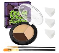Kit Peinture Visage Teint Naturel-Maquillage Halloween SFX 6pcs #11 | Peinture corps visage à base d'huile, couverture totale, waterproof, Pour fond de teint, body painting, cosplay