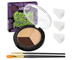 Kit Peinture Visage Teint Naturel-Maquillage Halloween SFX 6pcs #11 | Peinture corps visage à base d'huile, couverture totale, waterproof, Pour fond de teint, body painting, cosplay