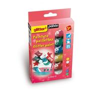 Pébéo Kit découverte peinture paillettes 6 tubes de 20 ml Assorties