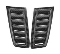 Kit pelle d'aération capot 1 Paire Entrées D’air Avant Universelles Capot Garniture Autocollant Couverture Voiture Extérieur Relooking Compatible Avec Ford Pour Focus RS ST MK2 MK3(Black2)