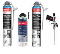 Kit Penosil mousse EasyPega avec canule + nettoyant Penosil + pistolet (2 flacons + 1 nettoyant + 1 pistolet) PENOSIL
