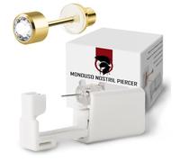 KIT Percer Pistolet fabrication de boucles d'oreilles stérile jetable avec tampons alcool marqueur simple à utiliser à la maison Convient aux femmes aux hommes pour oreille et hélix WARRIOR 6 pcs