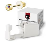 KIT Percer Pistolet fabrication de boucles d'oreilles stérile jetable avec tampons alcool marqueur simple à utiliser à la maison Convient aux femmes aux hommes pour oreille et hélix WARRIOR 6 pcs