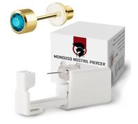 KIT Percer Pistolet fabrication de boucles d'oreilles stérile jetable avec tampons alcool marqueur simple à utiliser à la maison Convient aux femmes aux hommes pour oreille et hélix WARRIOR 6 pcs