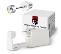KIT Percer Pistolet fabrication de boucles d'oreilles stérile jetable avec tampons alcool marqueur simple à utiliser à la maison Convient aux femmes aux hommes pour oreille et hélix WARRIOR 6 pcs